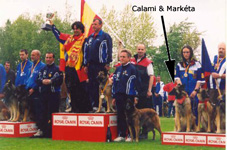 World Championchip of Belgian shepherd in agility - Calami in Czech team placed on the 3th place